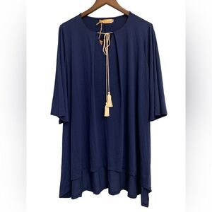 grace & emma Blue Flowy High Low Dress New With Tags S/M